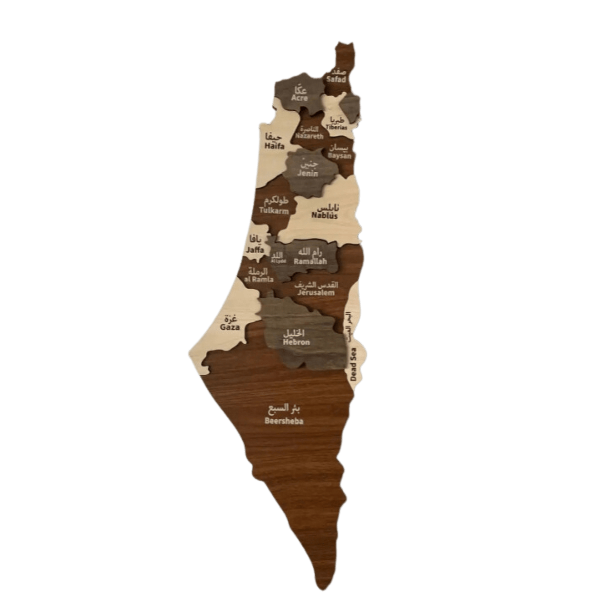 Palestine map wall decor 90cm x 30cm - Palestine Market