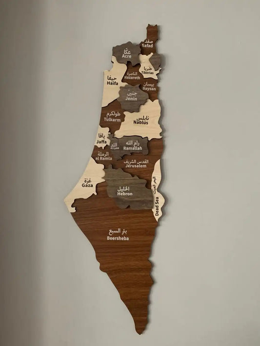 Palestine map wall decor