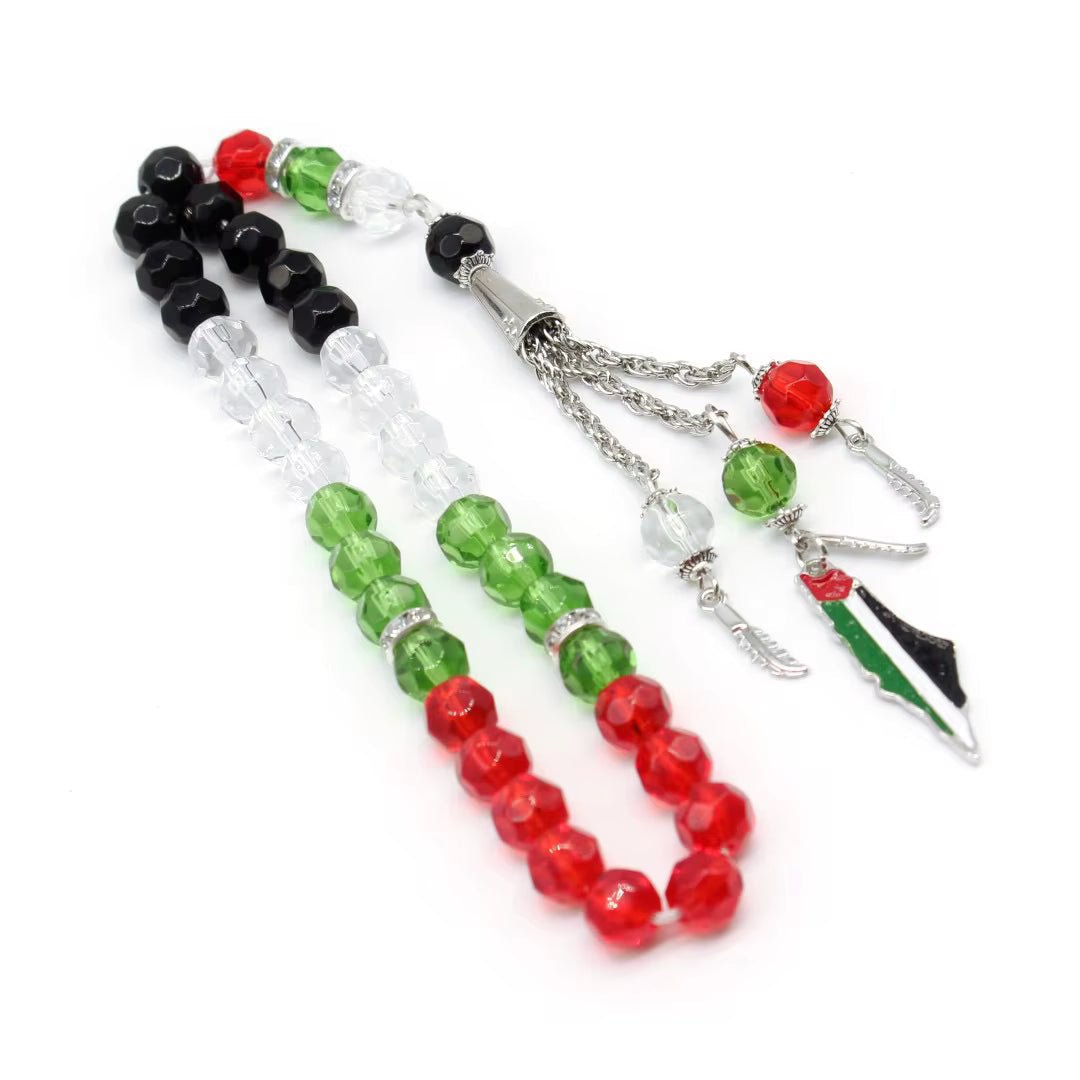 33 - Bead Tasbih – Palestine Colors - Palestine Market