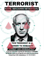 50 Netanyahu stickers - Palestine Market