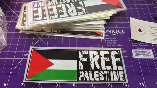 FREE PALESTINE bumper sticker