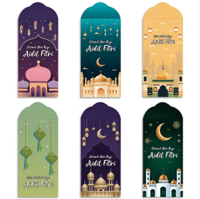 Eid Mubarak Money Envelopes (6 - Pack) - Palestine Market