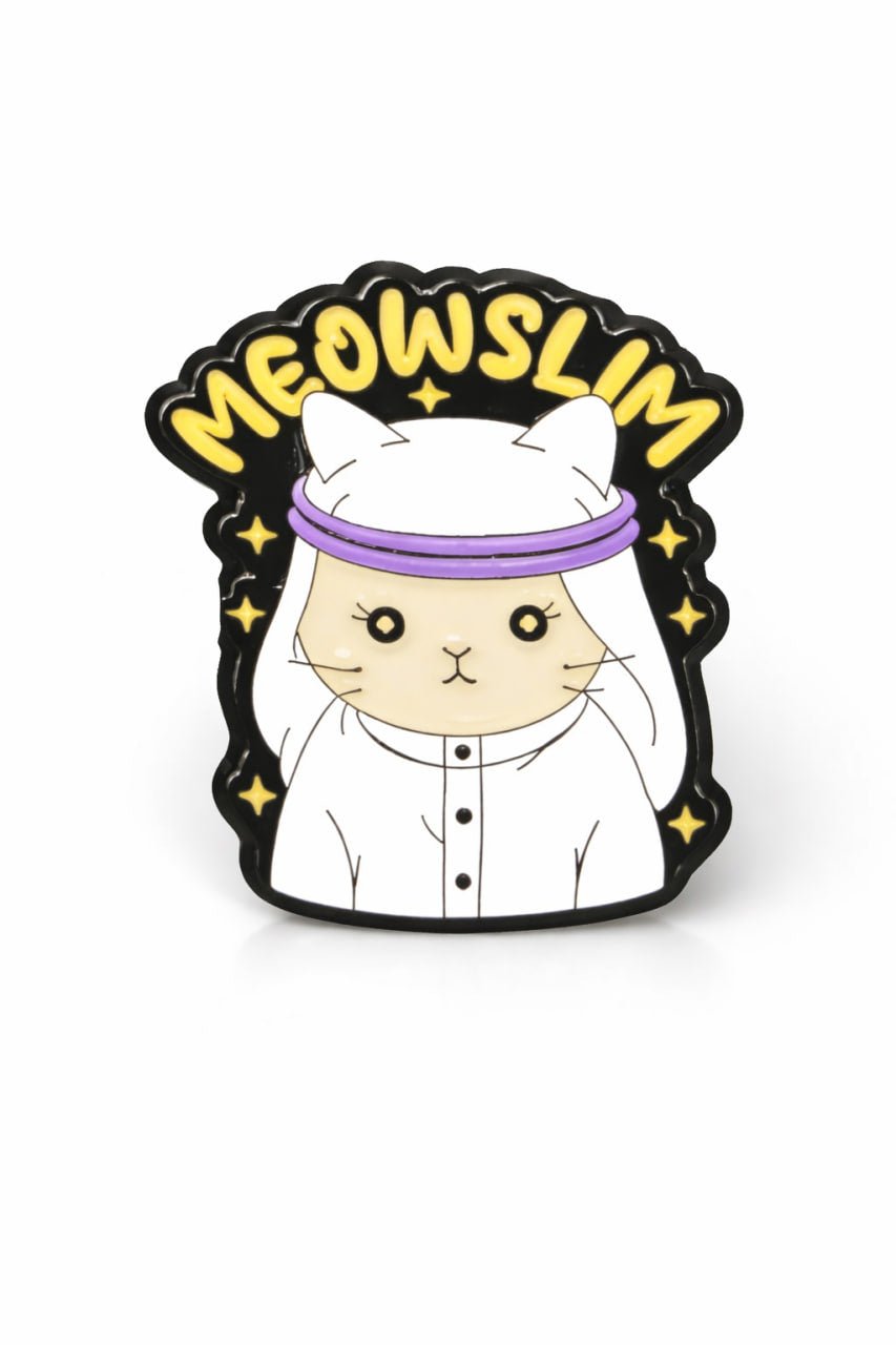 Hala Habibi & Meowslim Cat Enamel Pins - Palestine Market