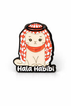 Hala Habibi & Meowslim Cat Enamel Pins - Palestine Market