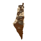Palestine map wall decor 90cm x 30cm - Palestine Market