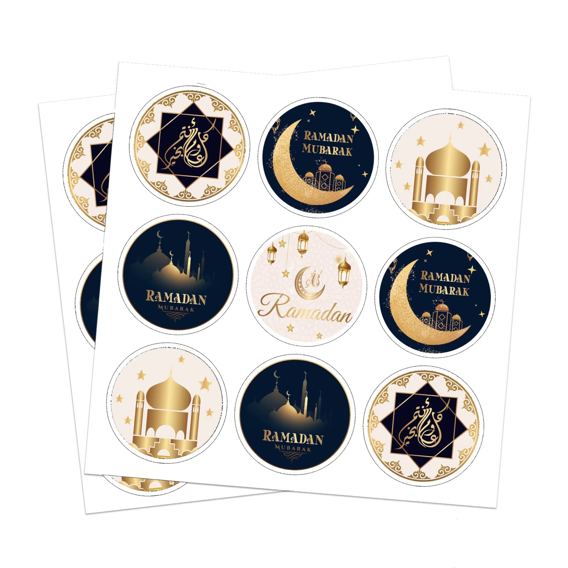 Ramadan Mubarak Sticker Sheets (5 Sheets) - Palestine Market